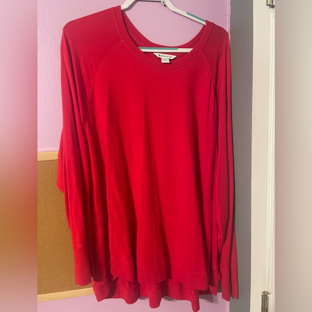Red Athleta Sweatshirt